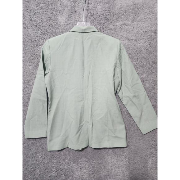 Vintage Pendleton Blazer Womens 12 Green 100% Virgin Wool Jacket USA Old Money - Picture 6 of 7